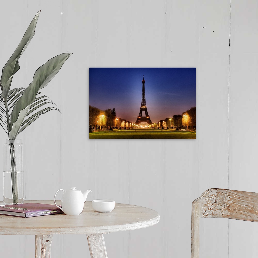 The Eiffel Tower at sunrise, Paris, France Wall Art, Canvas Prints ...