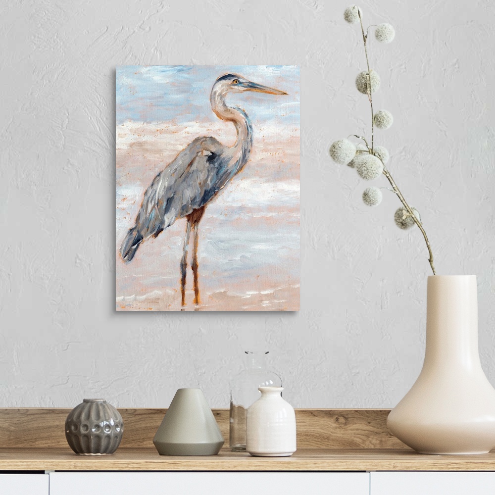 Beach Heron I Wall Art, Canvas Prints, Framed Prints, Wall Peels ...