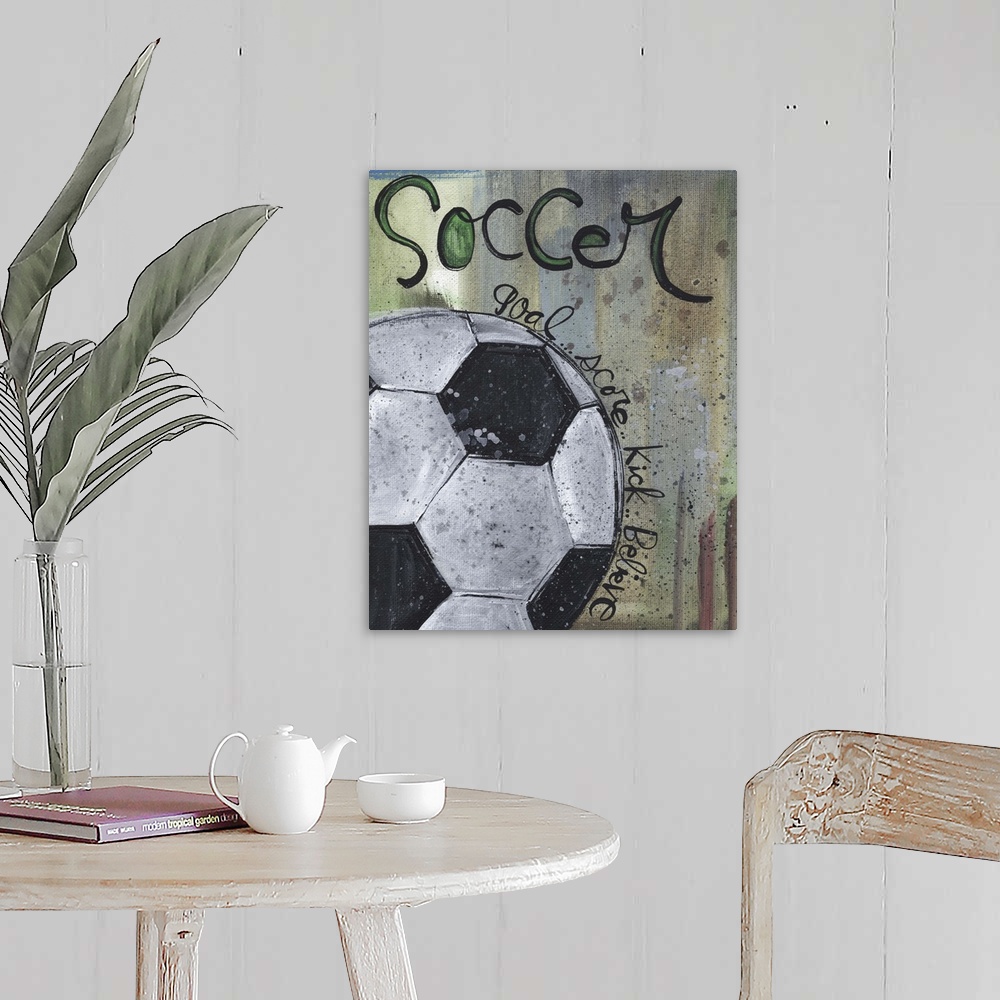 Soccer Ball Wall Art, Canvas Prints, Framed Prints, Wall Peels | Great ...