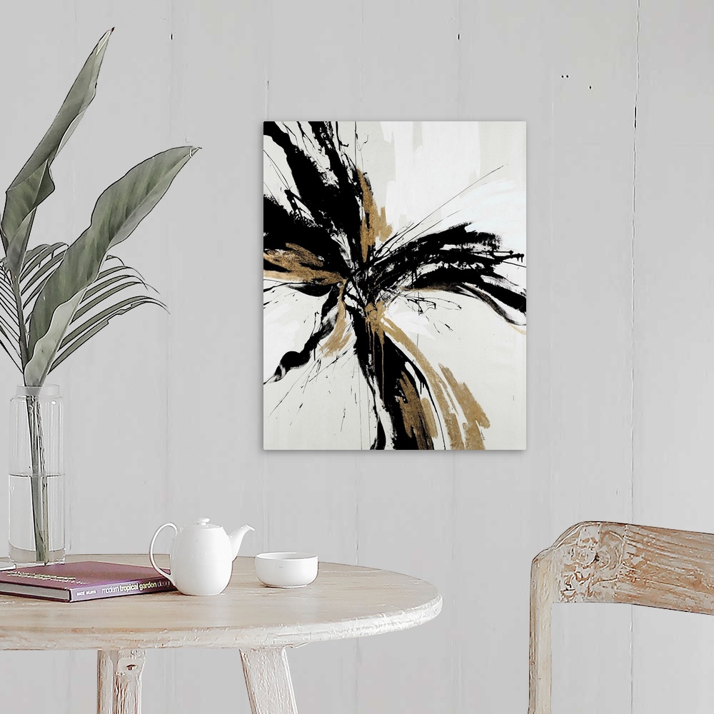Lilly In Gold Wall Art, Canvas Prints, Framed Prints, Wall Peels ...