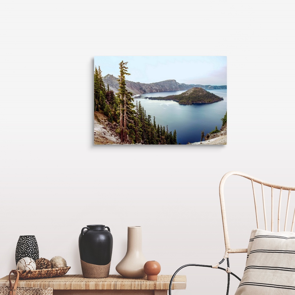Wizard Island In Crater Lake, Oregon Wall Art, Canvas Prints, Framed ...