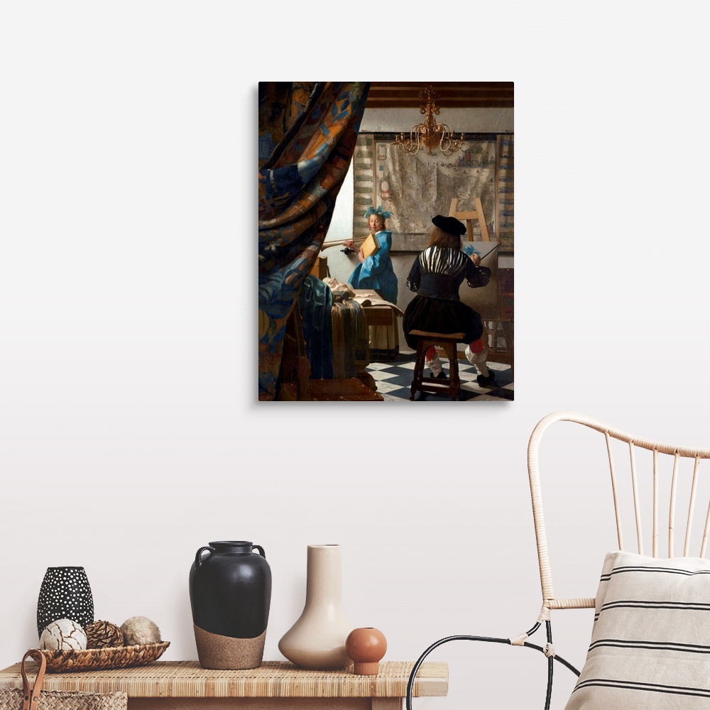 The Art Of Painting By Jan Vermeer Wall Art, Canvas Prints, Framed ...