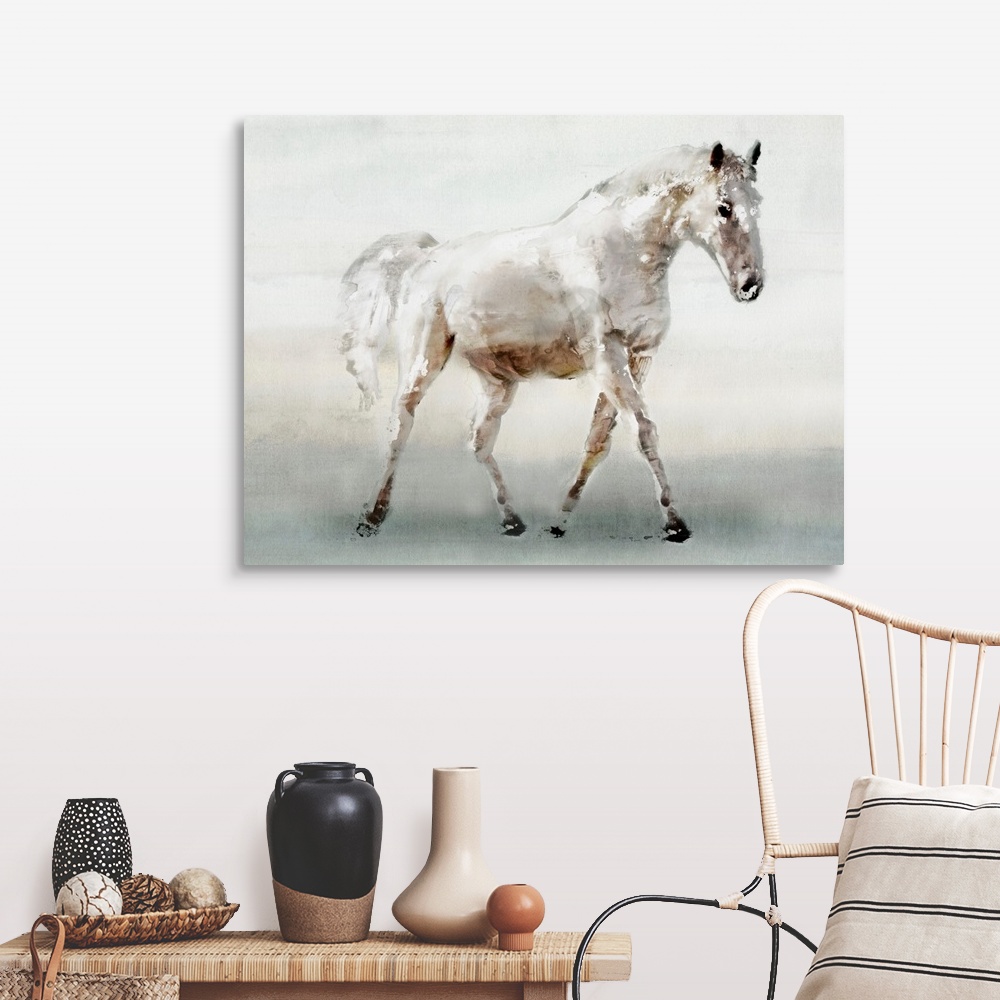 White Horse Wall Art, Canvas Prints, Framed Prints, Wall Peels | Great ...