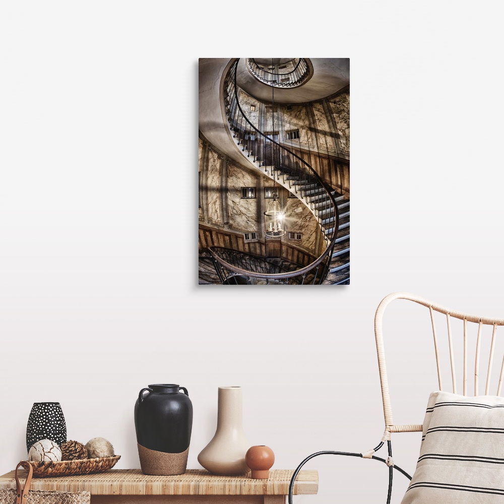 Spiral staircase in Paris, France Wall Art, Canvas Prints, Framed ...