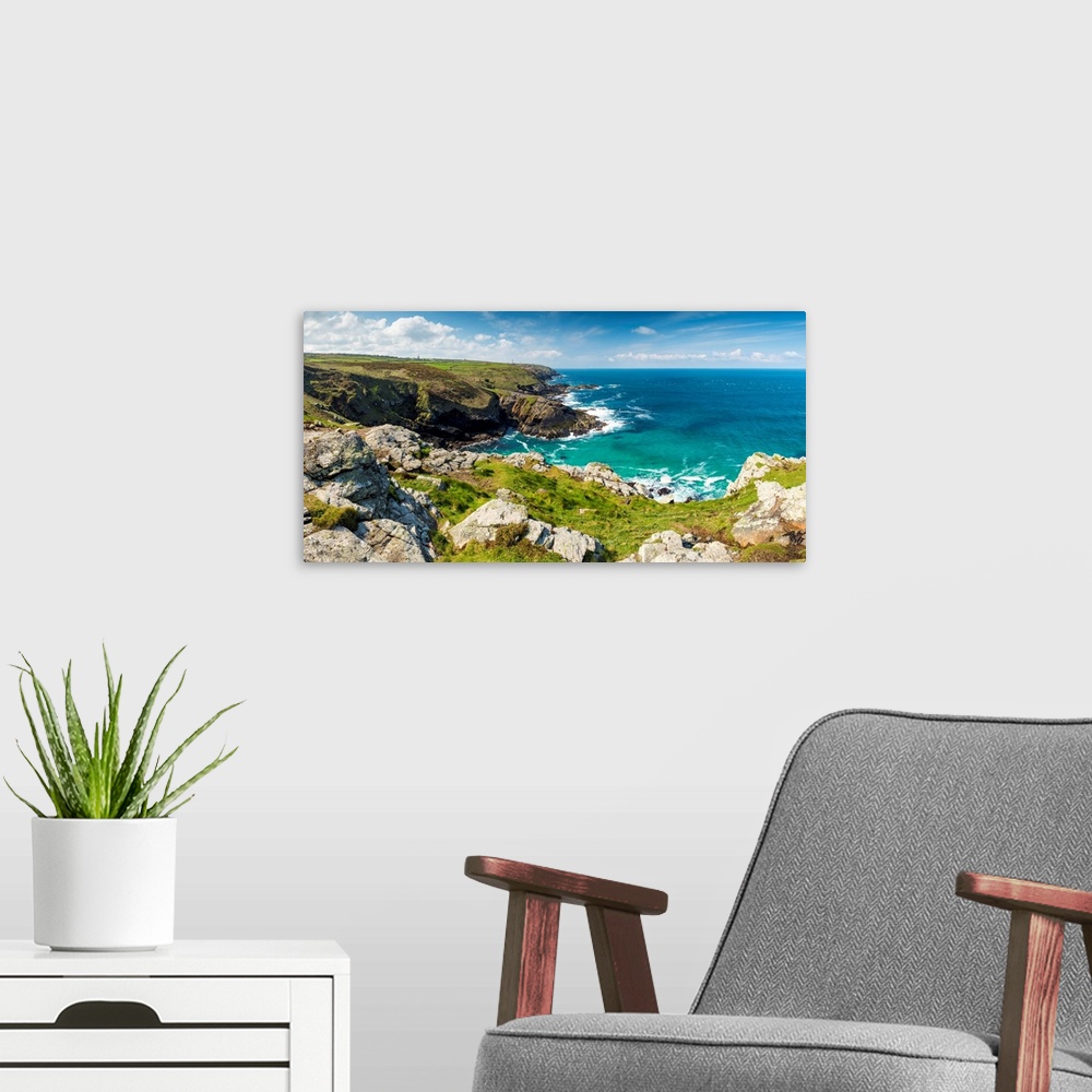 A modern room featuring Coastline at Pendeen Watch, Cornwall, England.