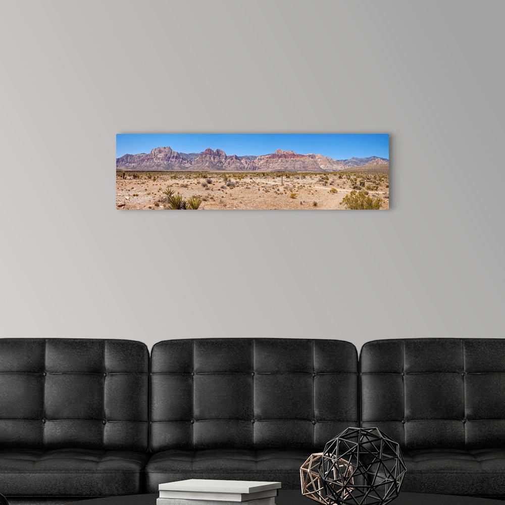 A modern room featuring Red Rock Canyon near Las Vegas, Nevada