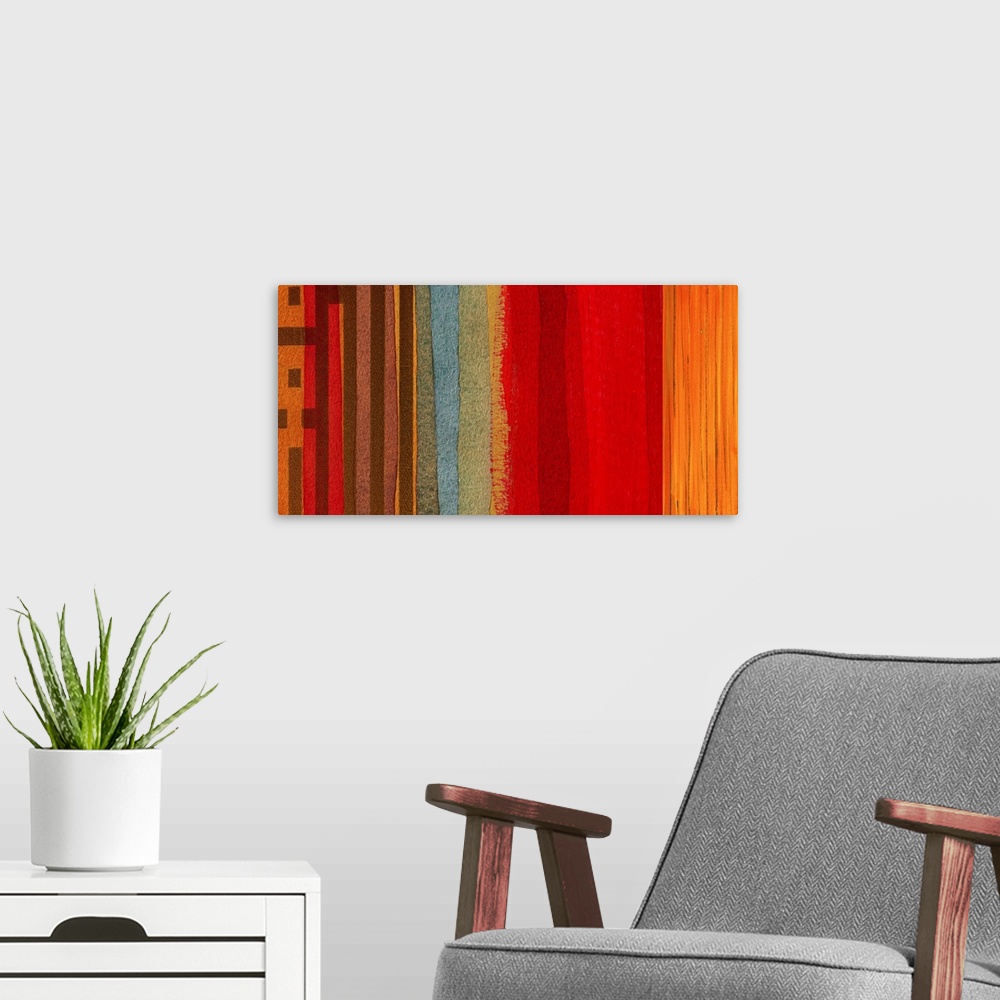 A modern room featuring The Language of Color I