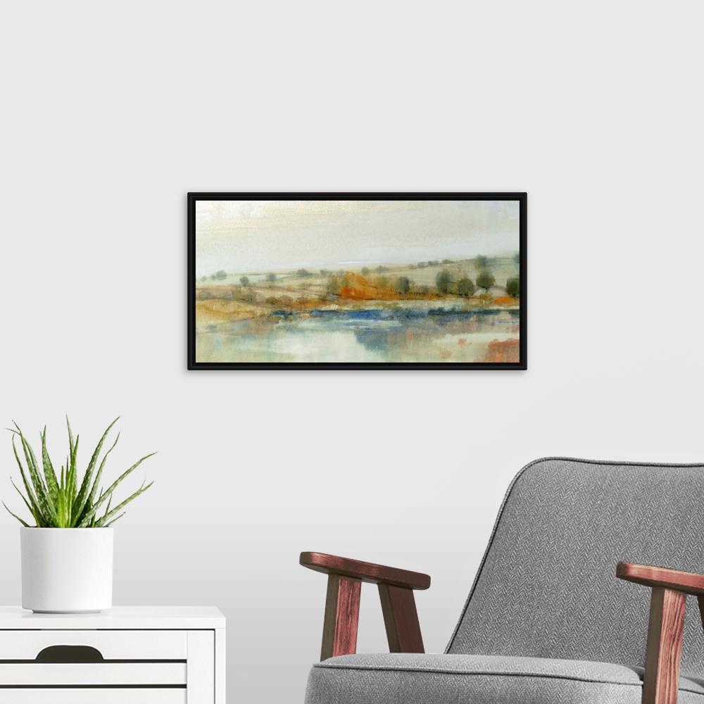 A modern room featuring River Bank I