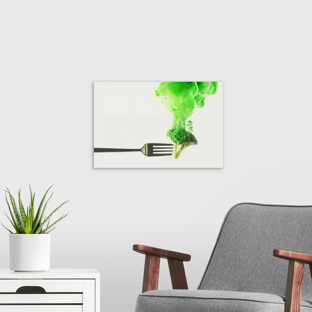 A modern room featuring Disintegrated Broccoli