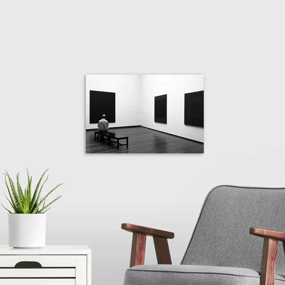 A modern room featuring Enjoying Rothko
