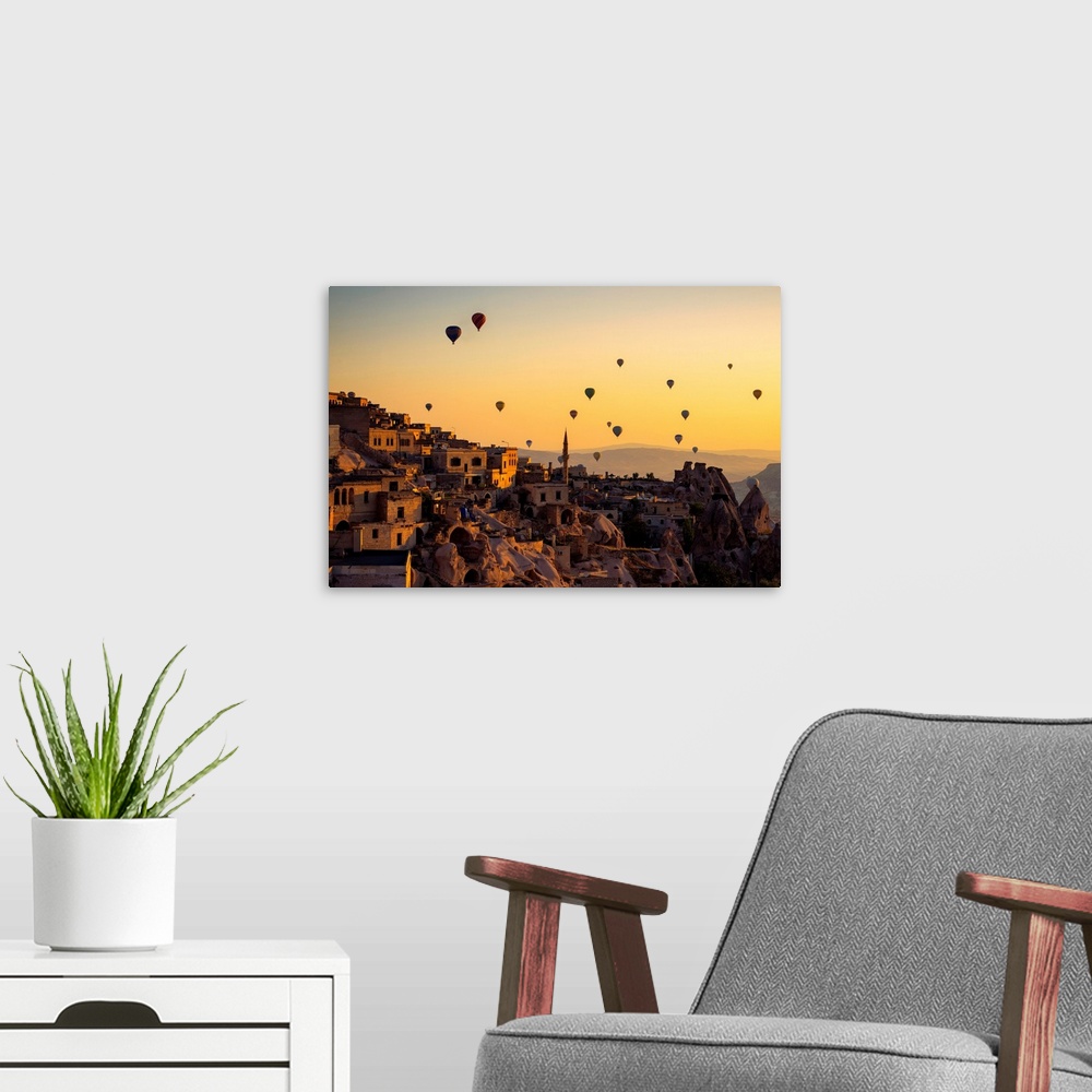 A modern room featuring Sunrise Over Cappadocia