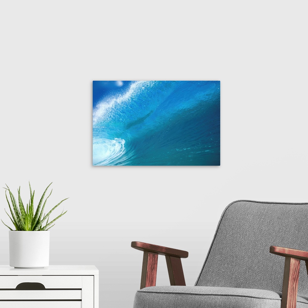 Blue Aqua Sky Background Stock Illustration