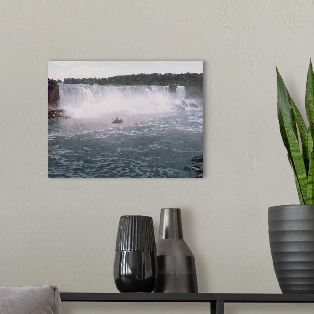 A modern room featuring Niagara. American Falls from Canadian Shore