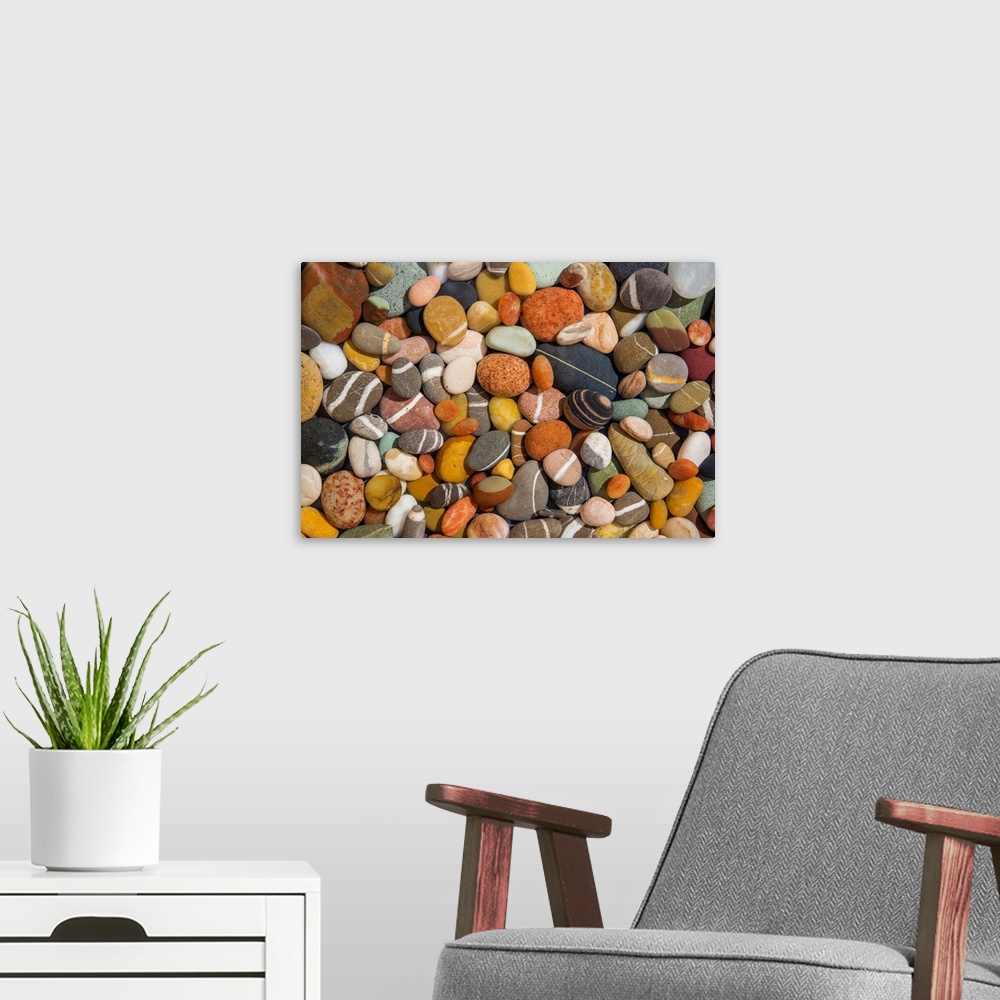 A modern room featuring Beach Stones Collection