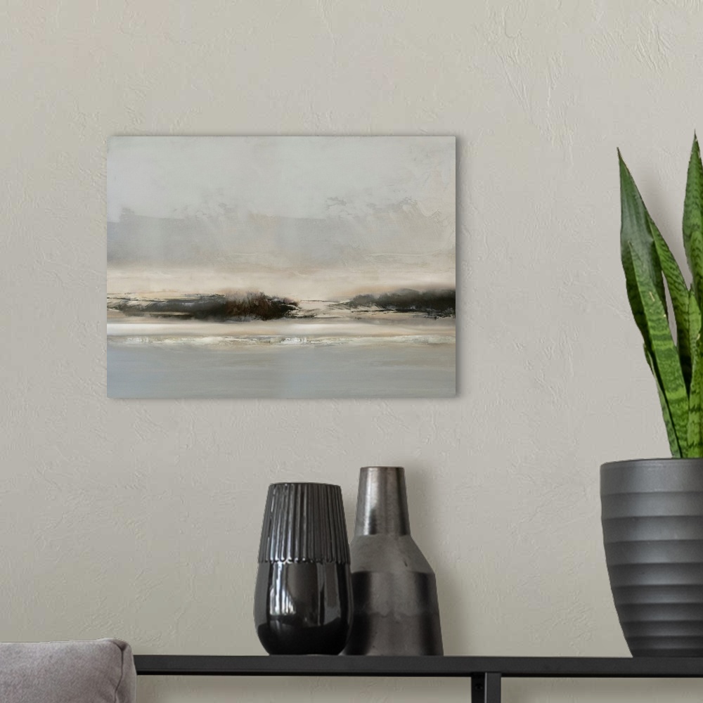 A modern room featuring Misty Landscape 12