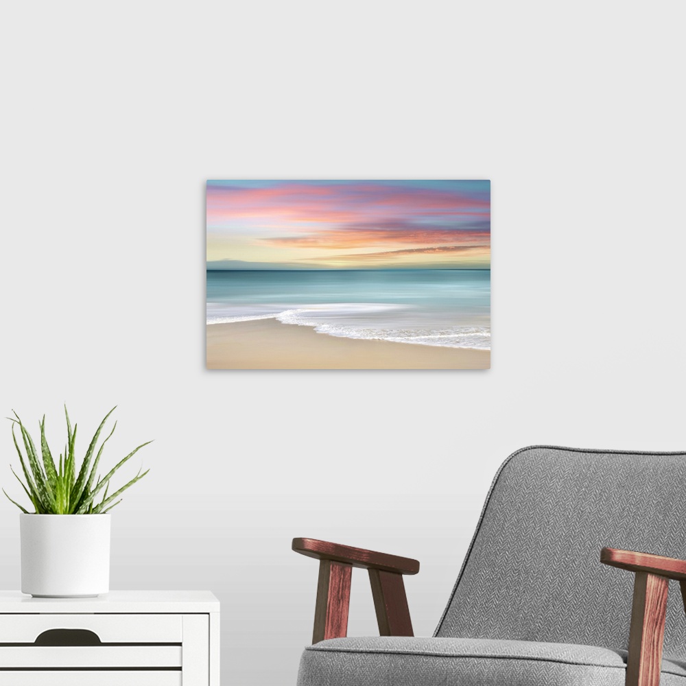 A modern room featuring Sunset Beach P