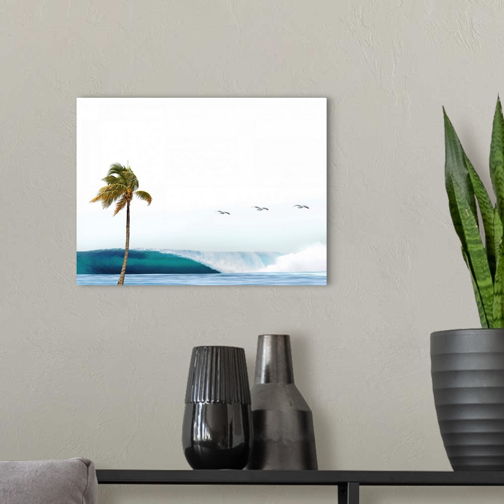 A modern room featuring Wave And Palm