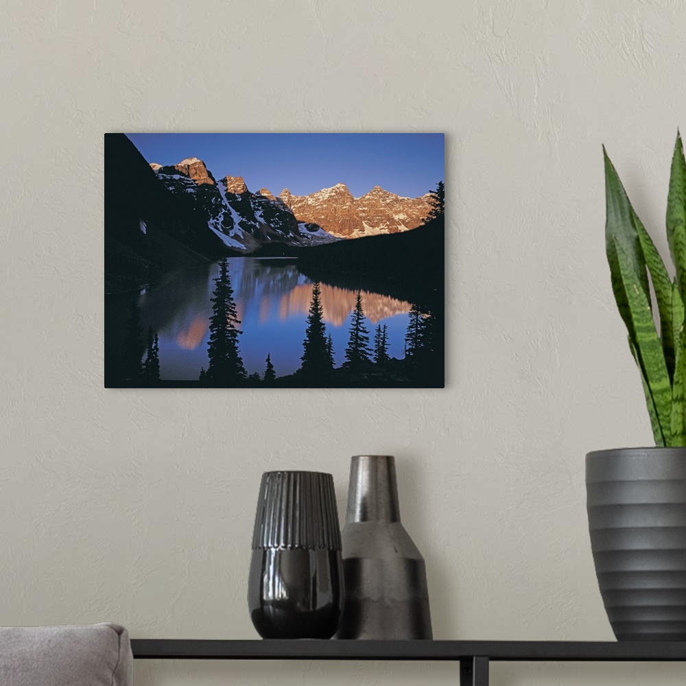 A modern room featuring Alberta, Canadian Rockies, Banff National Park, Valley of the Ten Peaks, Moraine Lake