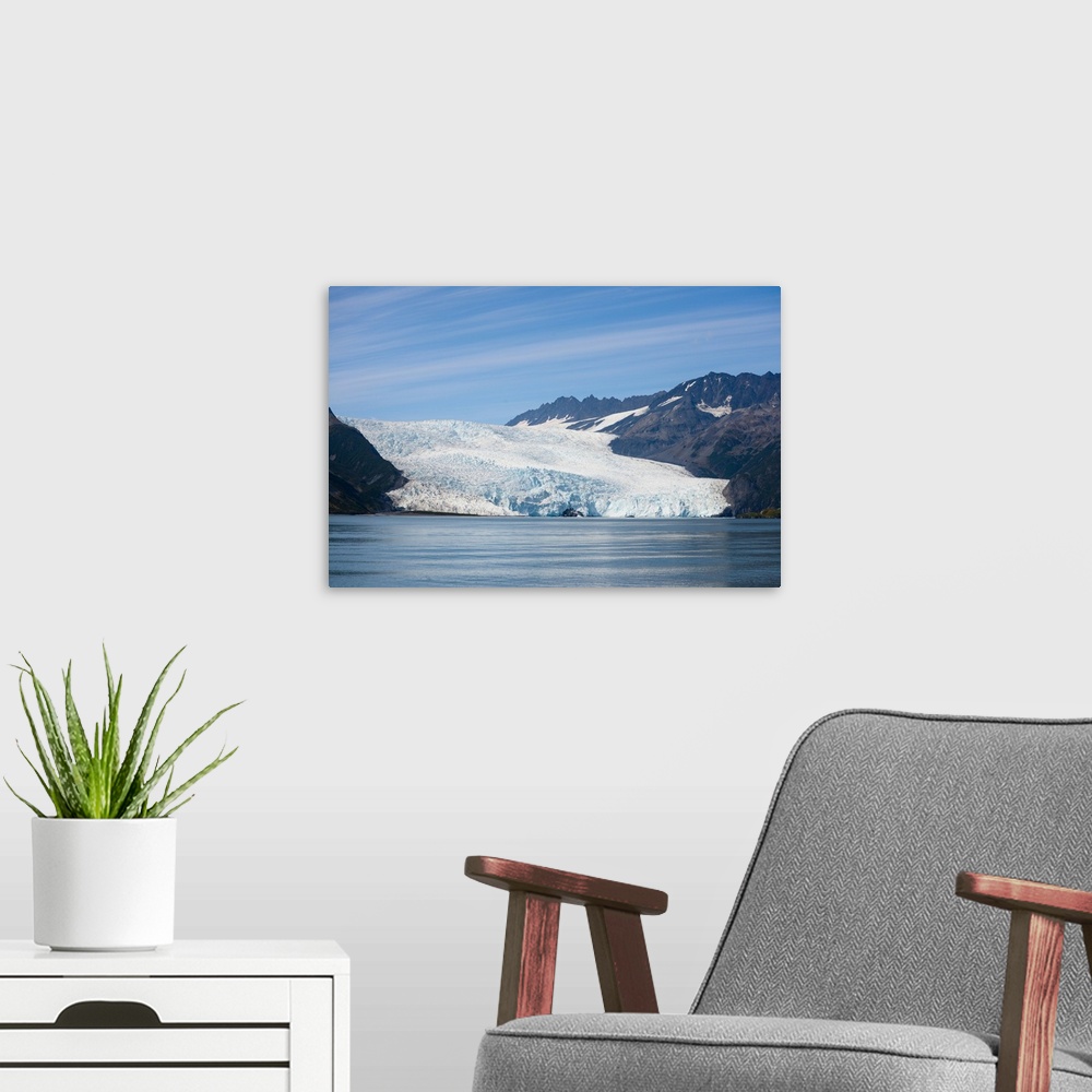 A modern room featuring Beautiful Aialik Glacier in Kenair Fjord National Park, Alaska