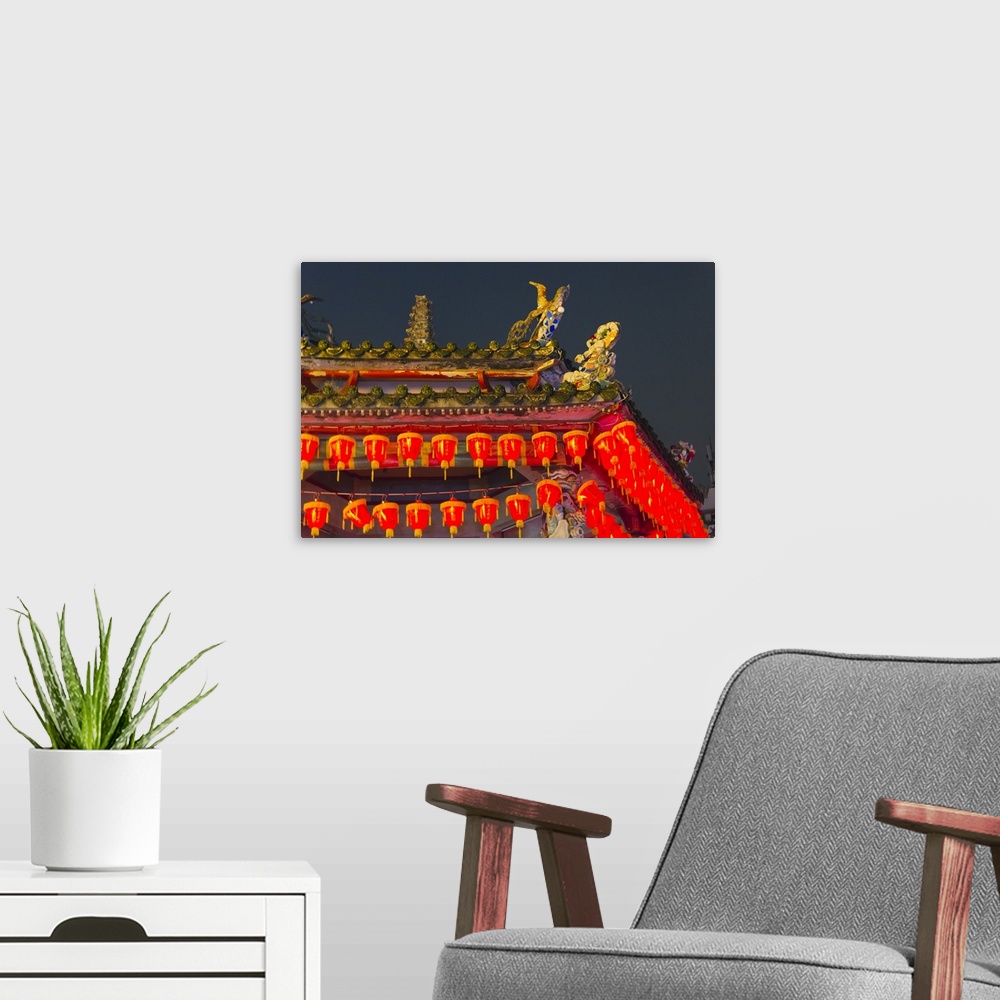 A modern room featuring Cixian Temple dedicated to Matsu in Shilin, Taipei, Taiwan