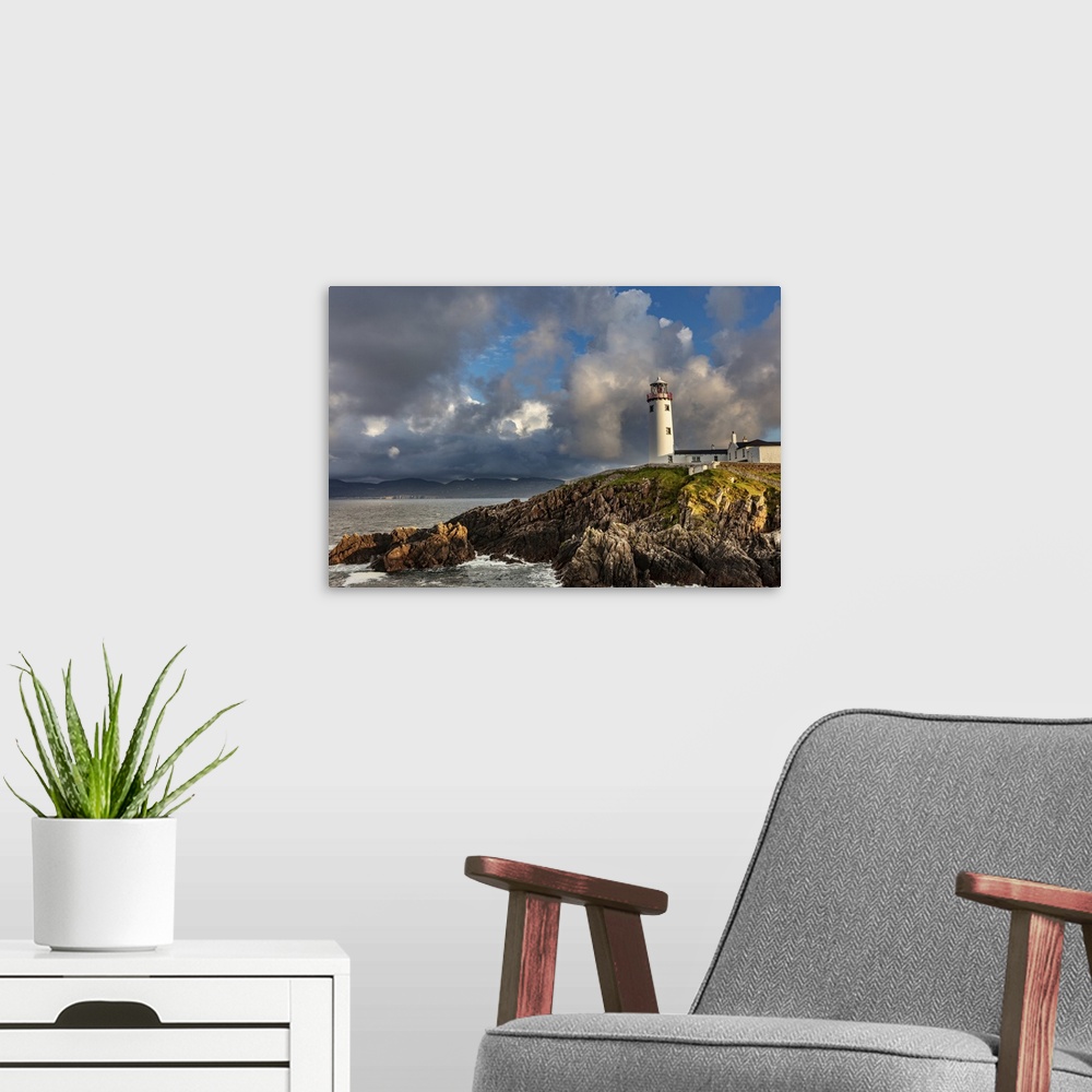 A modern room featuring Fanad head lighthouse in county Donegal, Ireland.