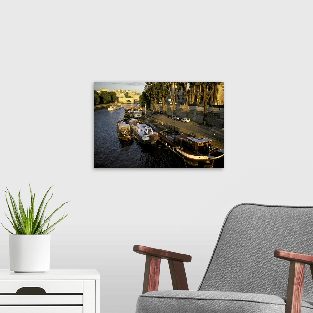 A modern room featuring Europe, France, Paris. View from the Pont Neuf and Ile de la Cite