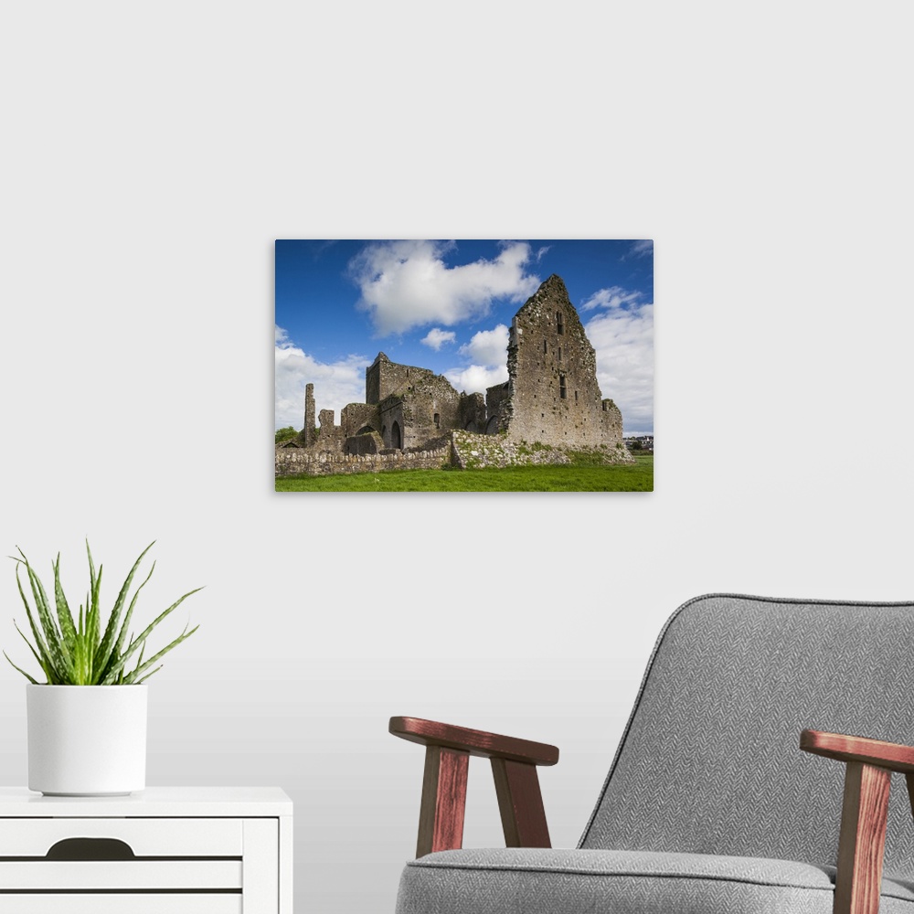 A modern room featuring Ireland, County Tipperary, Cashel, Hore Abbey ruins, 13th century.