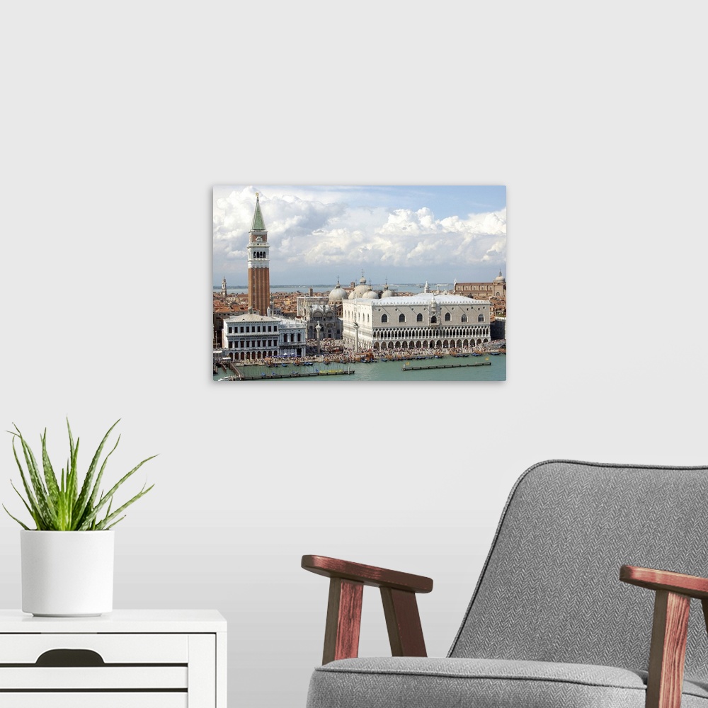 A modern room featuring Italy, Venice. St. Mark's Square on the Grand Canal