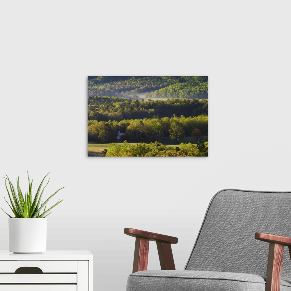 A modern room featuring Methodist Church from Rich Mountain Road, Cades Cove, Great Smoky Mountains National Park, Tennes...