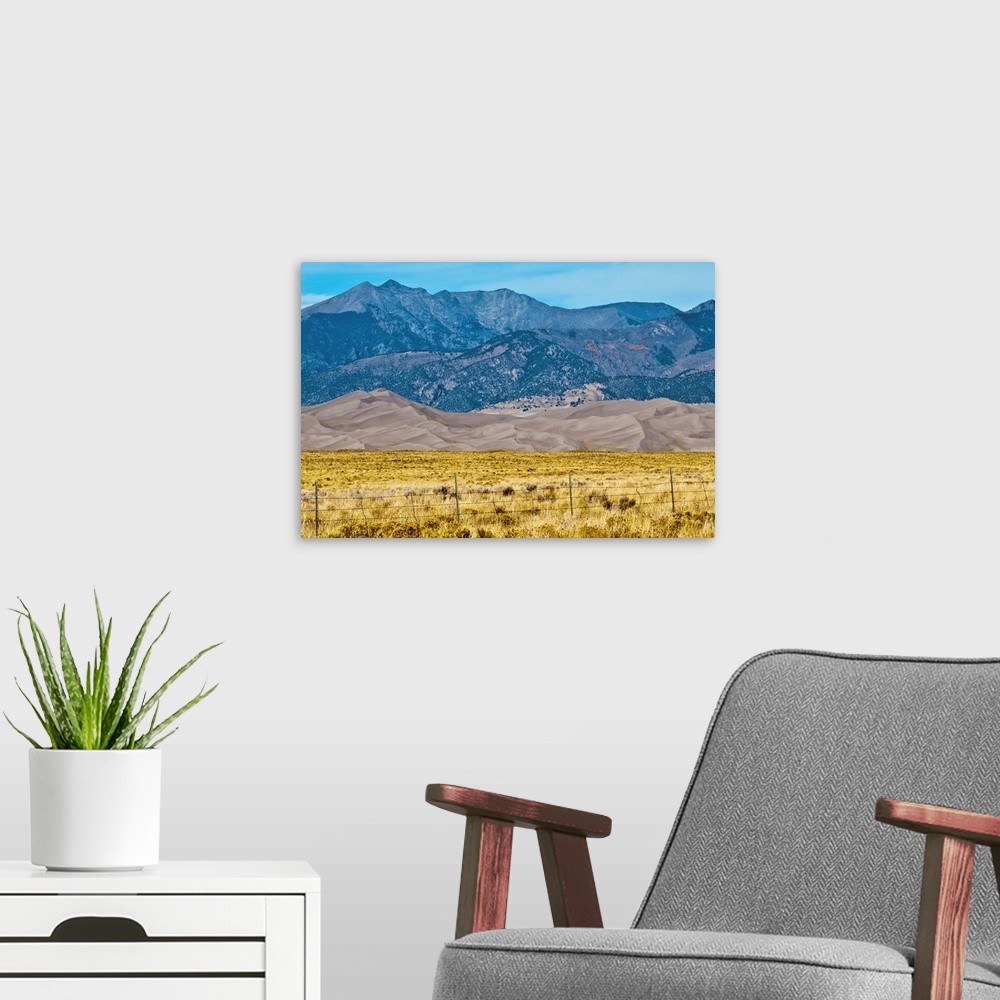 A modern room featuring North America, USA, Colorado, Alamosa, Great Sand Dunes National Park and Preserve