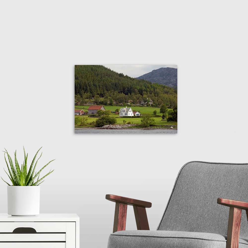 A modern room featuring Norway, Stavanger. Views along Lysefjord.