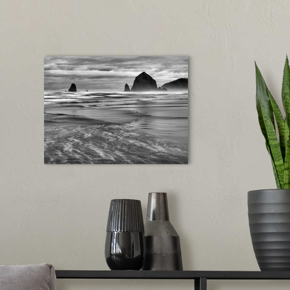 A modern room featuring USA, Oregon, Cannon Beach, Haystack Rock and The Needles