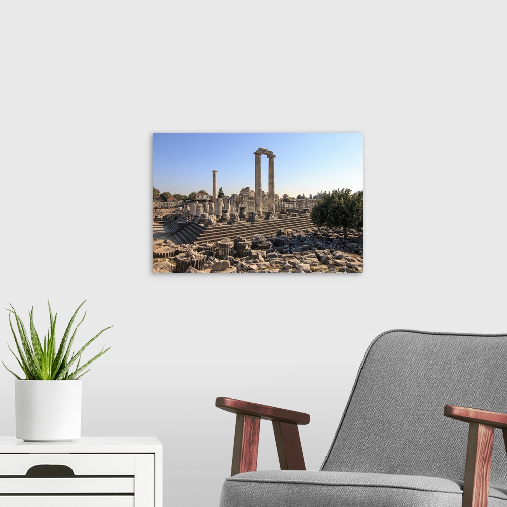 A modern room featuring Turkey, west coast, Didyma, a sacred site of the ancient world. Its Temple of Apollo ,oracle,attr...