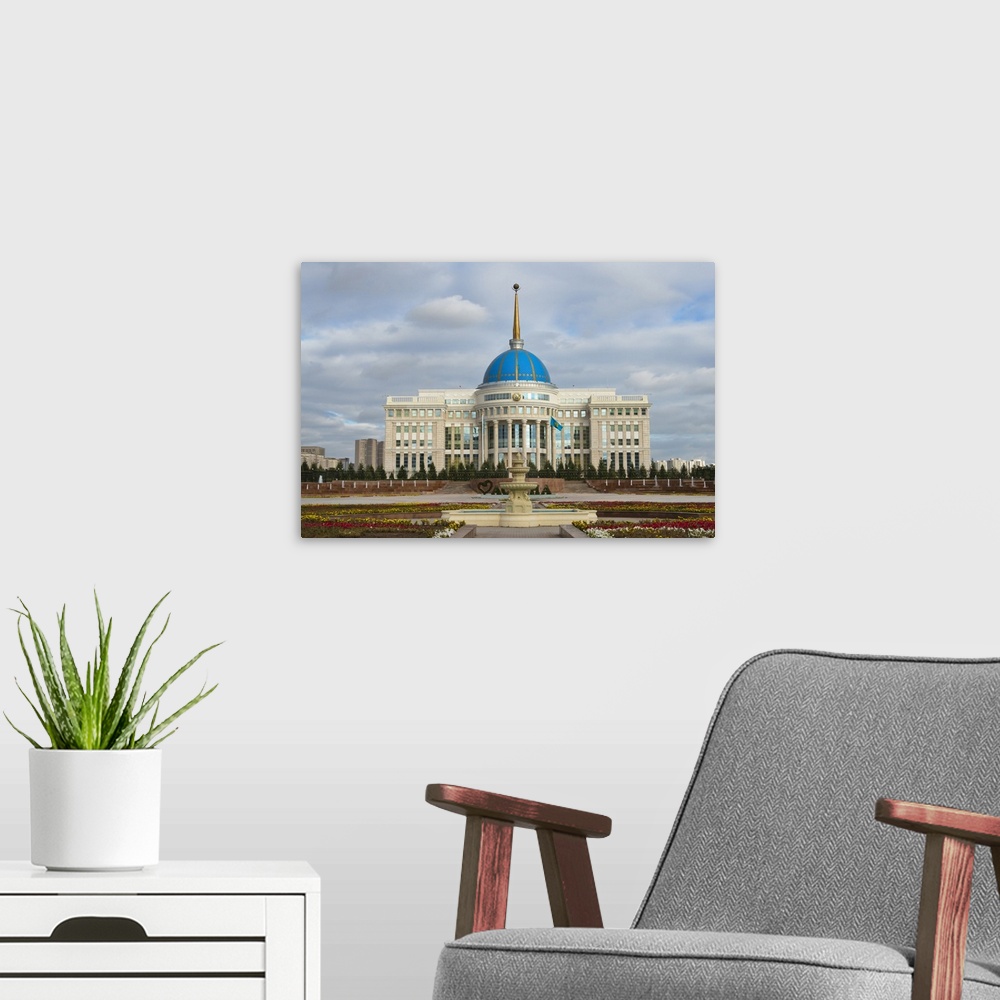 A modern room featuring The Ak Orda Presidential Palace, Astana, Kazakhstan