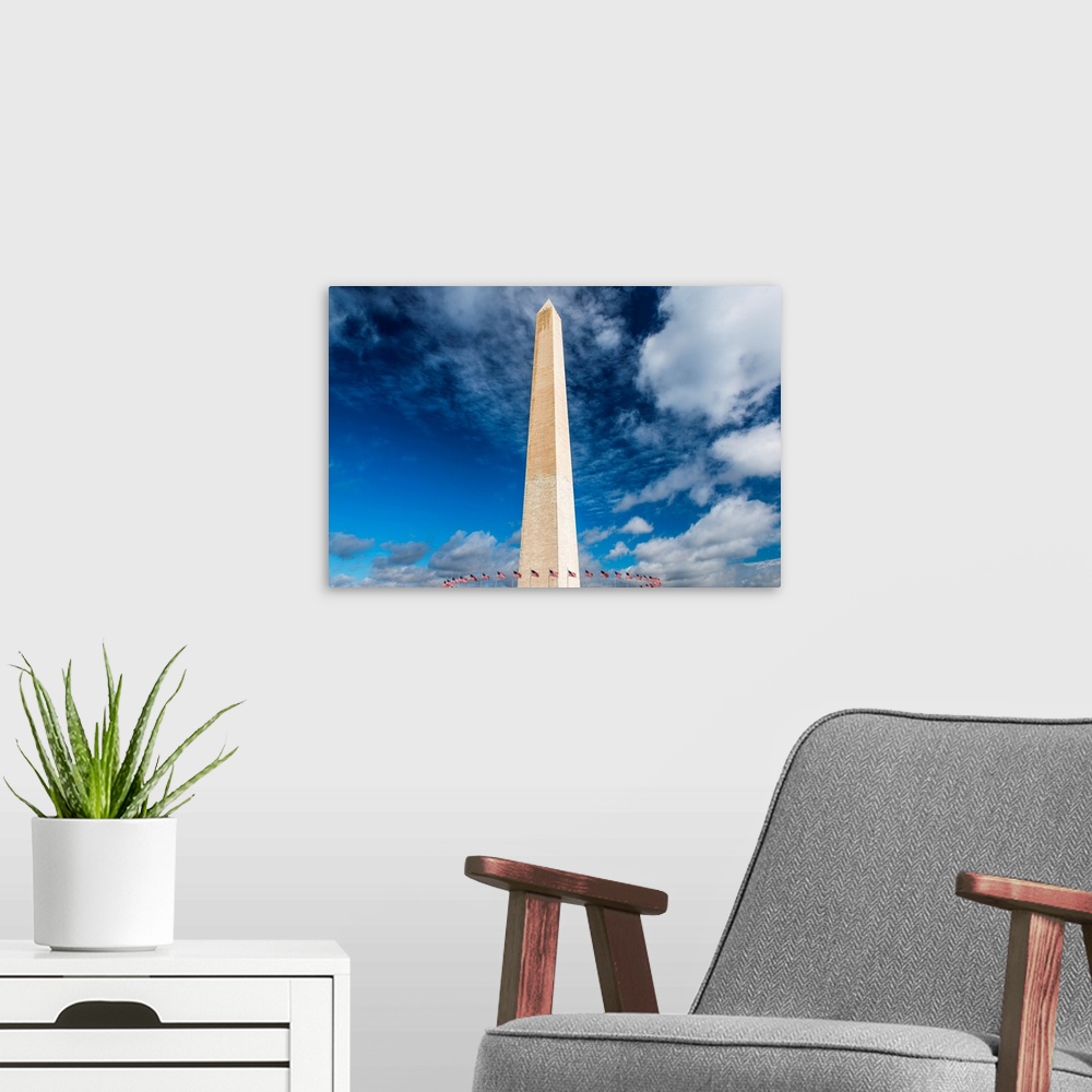 A modern room featuring The Washington Monument, Washington, DC USA