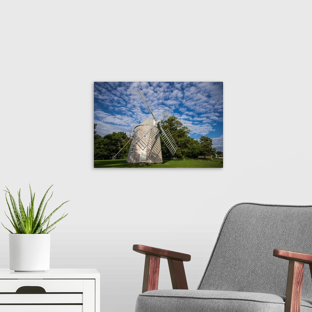 A modern room featuring USA, Massachusetts, Cape Cod, Orleans, old windmill
