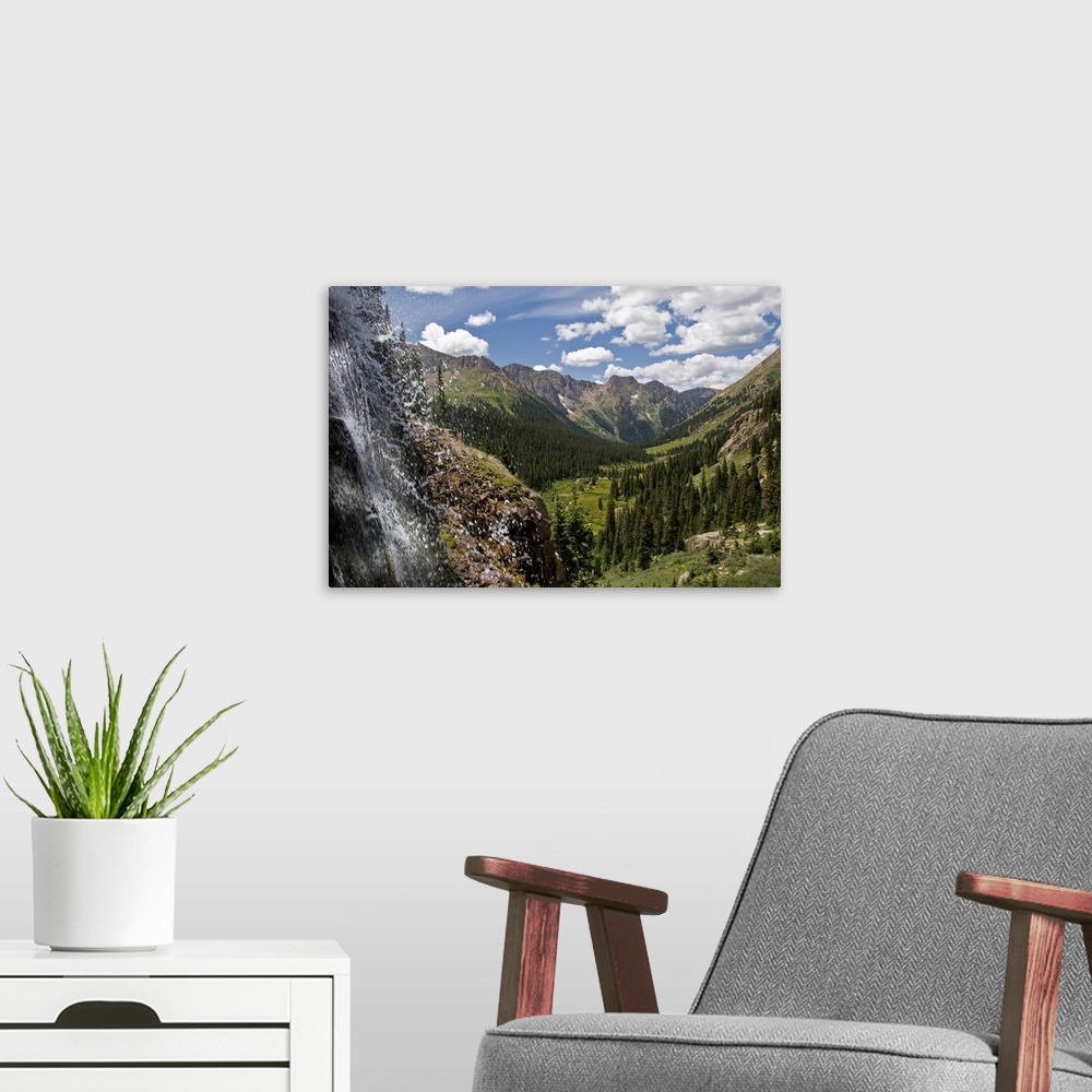 A modern room featuring Waterfall, Chicago Basin, Weminuche Wilderness, Needle Range, San Juan National Forest, Colorado