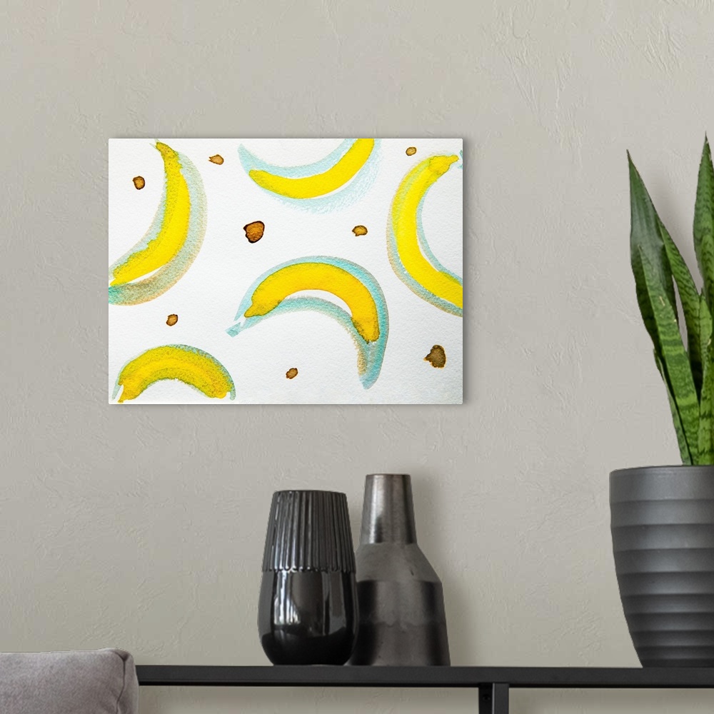 A modern room featuring Banana Print