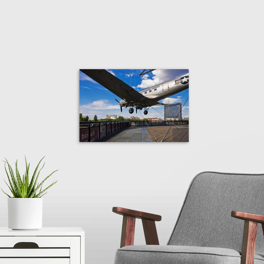 A modern room featuring Germany, Berlin, Berlin Kreuzberg, Transport aircraft of Western Allies C-47 Skytrain