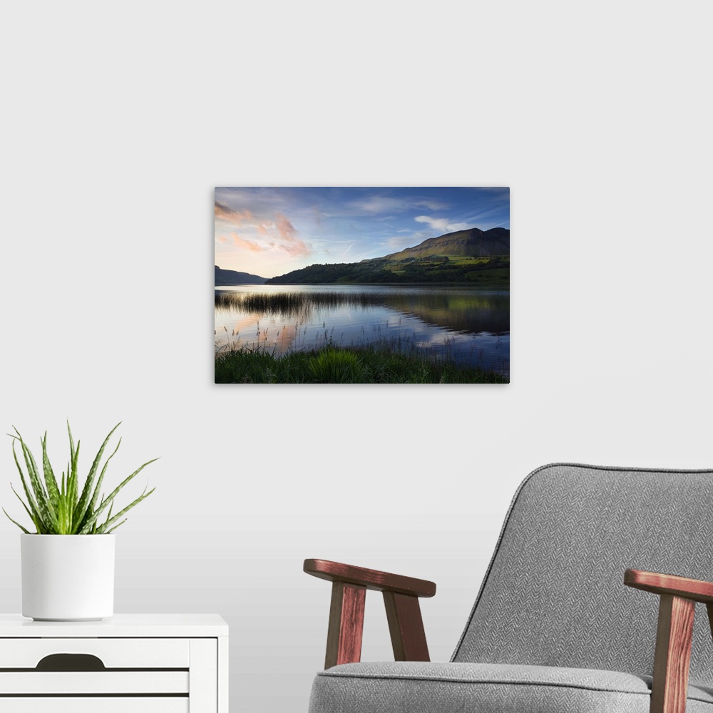 A modern room featuring Ireland, Sligo, Glencare lake