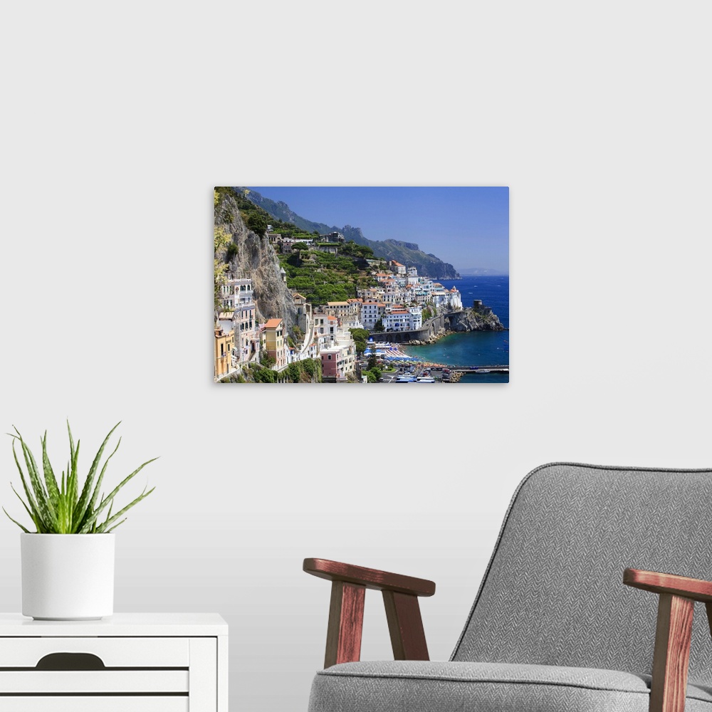 A modern room featuring Italy, Campania, Amalfi Coast, Peninsula of Sorrento, Amalfi
