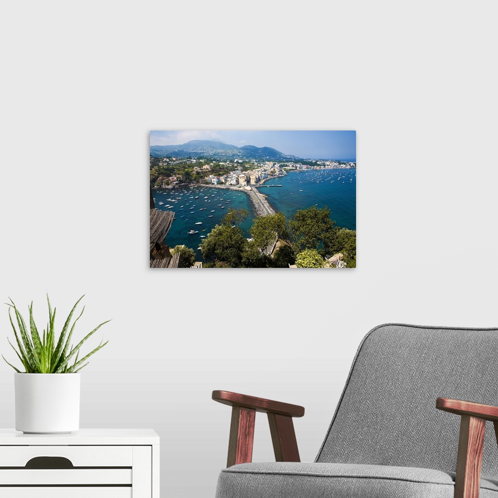 A modern room featuring Italy, Campania, Ischia Island, Ischia Ponte, Mediterranean area, Mediterranean sea, Napoli distr...