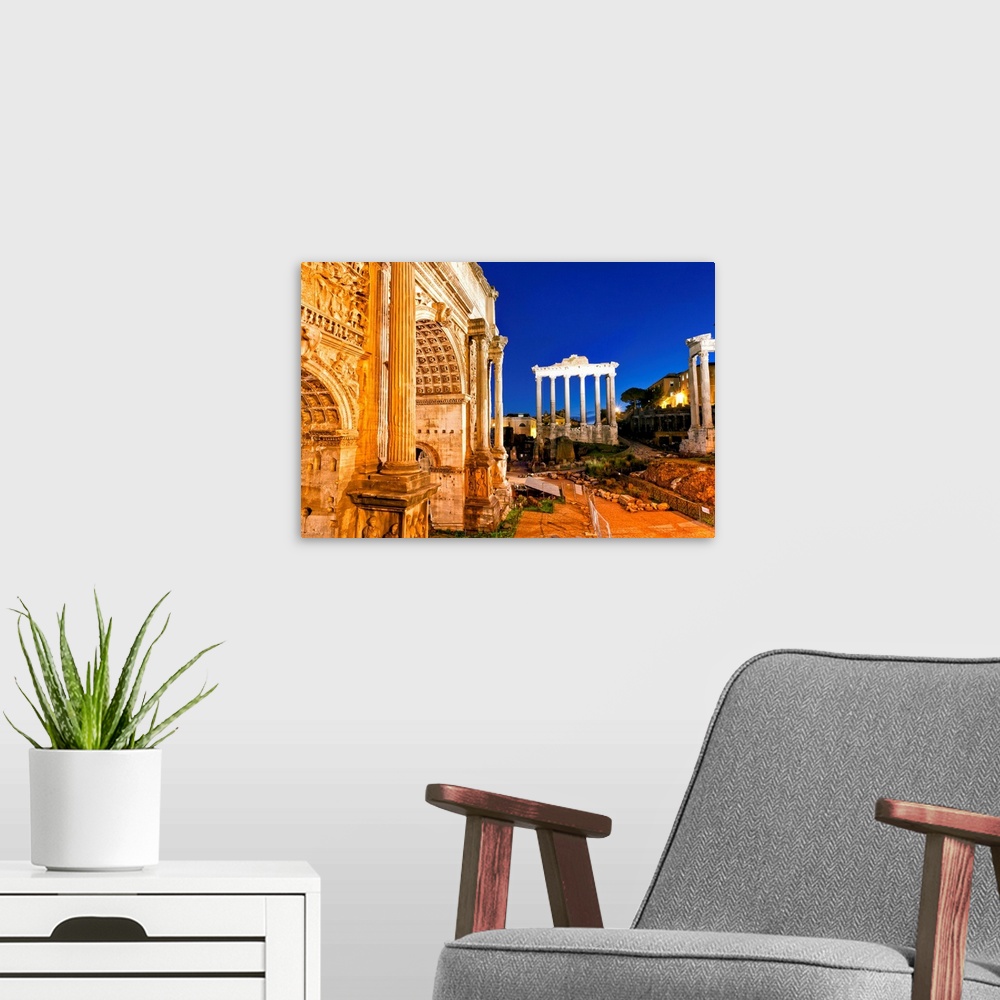 A modern room featuring Italy, Rome, Forum and Septimius Severus Arch