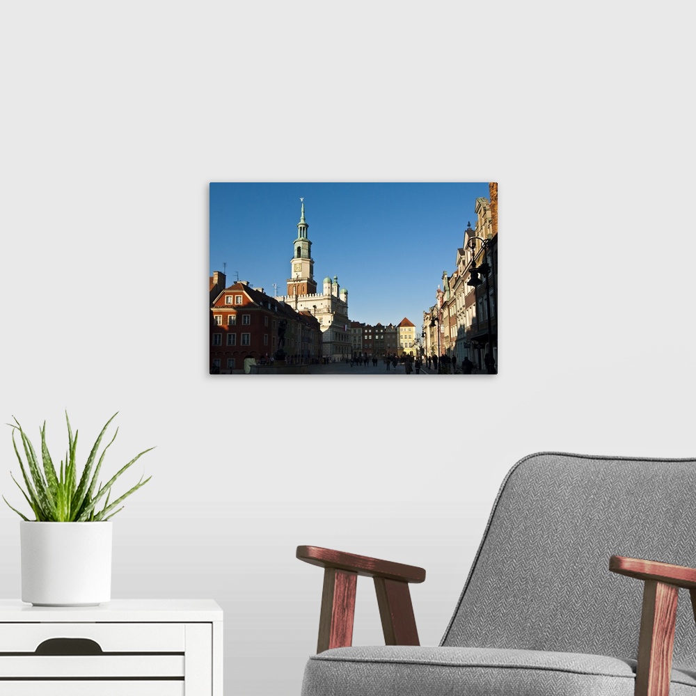 A modern room featuring Poland, Greater Poland, Central Europe, Poznan, Stary Rynek and town hall