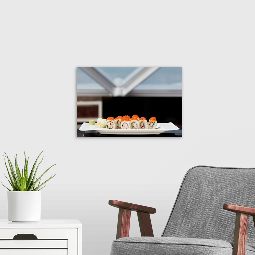 A modern room featuring Russia, Moscow Oblast, Moscow, Sushi at Ritz O2 Sushi Bar.