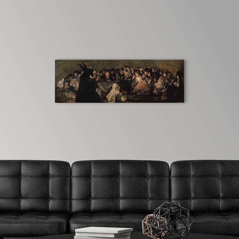 A modern room featuring The Witches' Sabbath