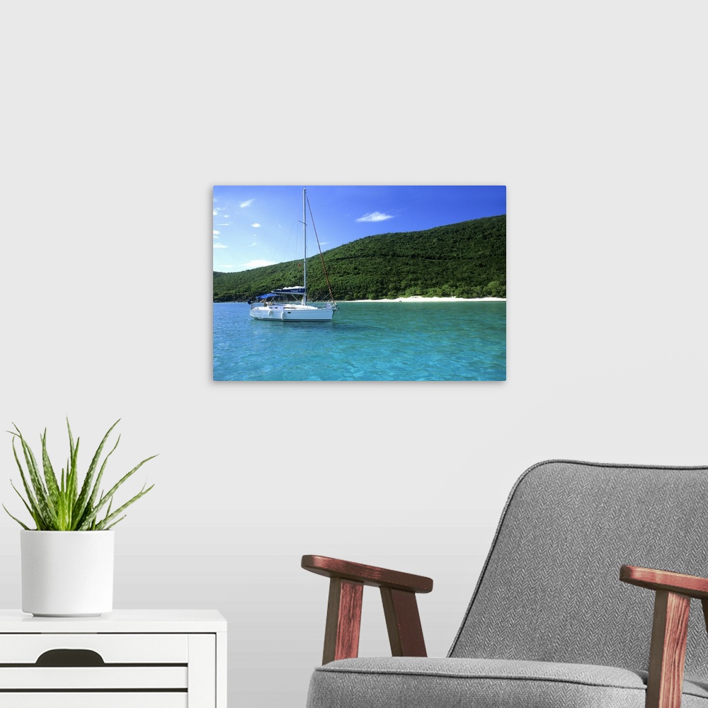A modern room featuring White Bay, Jost Van Dyke, Jost Van Dyke, British Virgin Islands, Caribbean