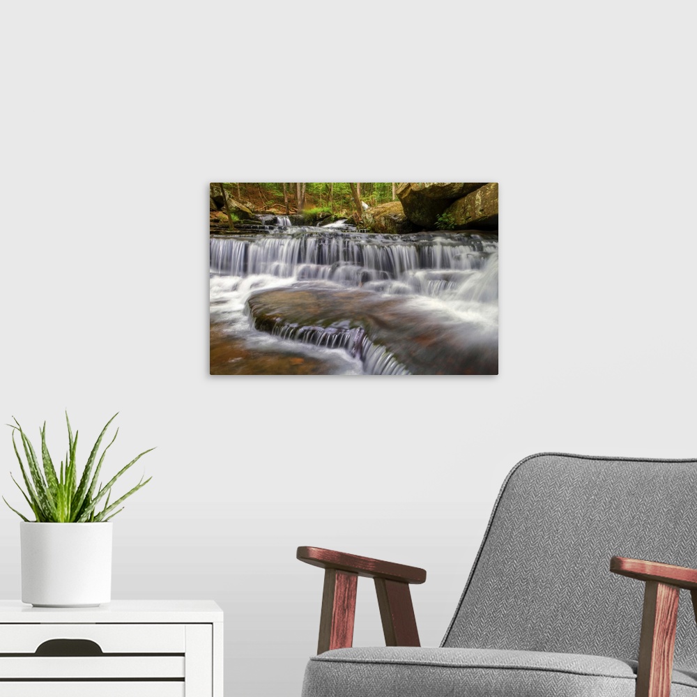 A modern room featuring Near heber springs, Arkansas, lies little known creek called Collins Creek.  This here is display...