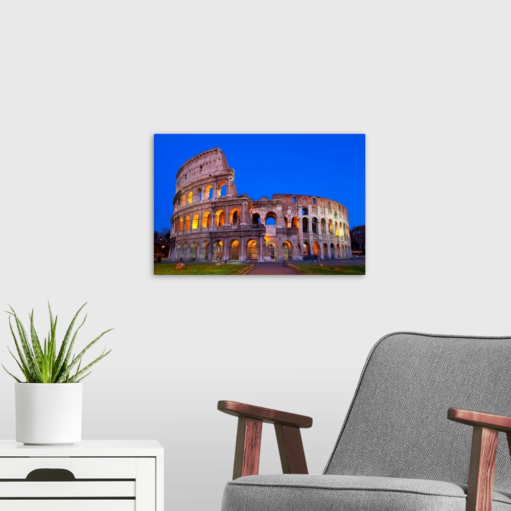 A modern room featuring Colosseum In Rome