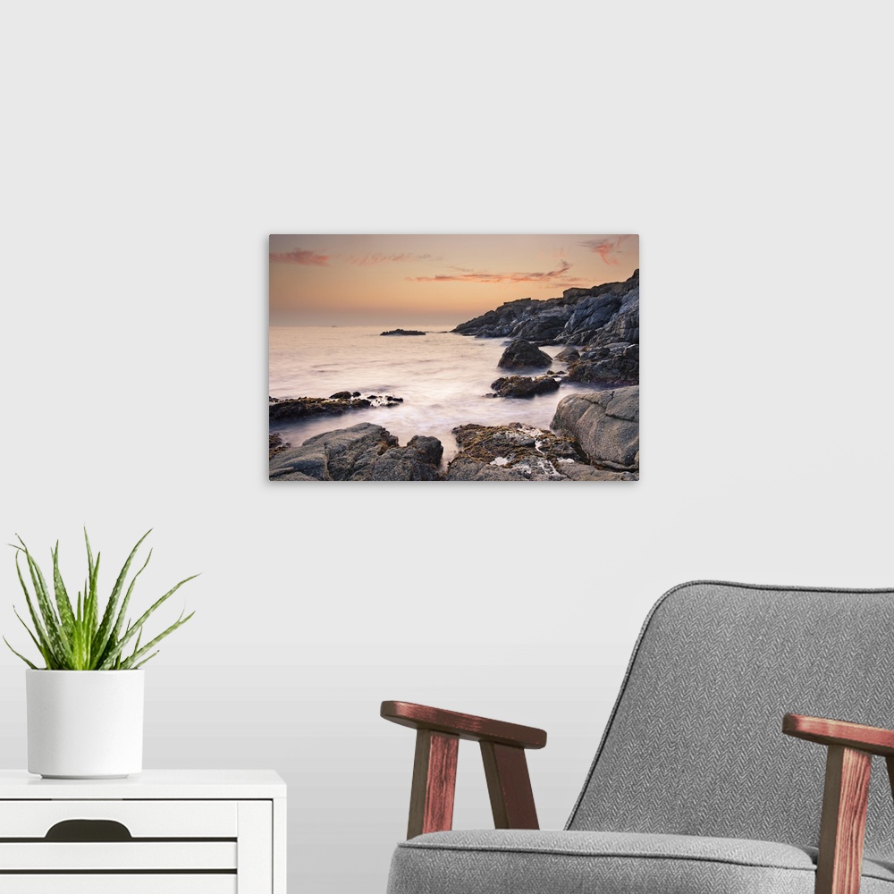 A modern room featuring Evening in the coast of Cap de Creus